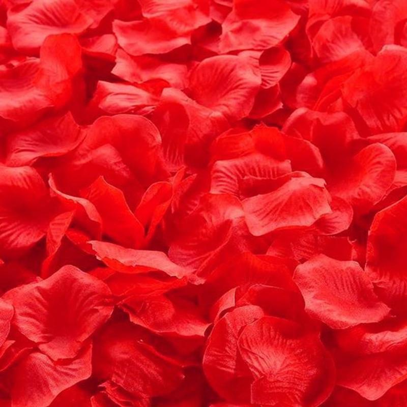 1000 st Konstgjorda Falska Rosblad Färgrika Simulering Silkesrosblad För Alla Hjärtans Dag Bröllopsfest Romantisk Dekoration