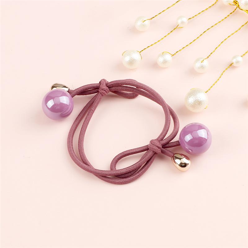 Bowknot Ball Pendant Hair Band Korean Fashion Headband Women Girls Hair Rope High Elastic Simple Scrunchie Hair Accessories Gift