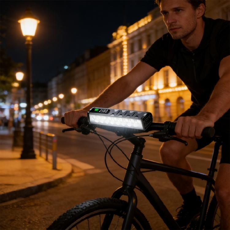 Bicycles Headlights Rechargeable Front Upgraded Intelligent Bike Light for Various Weather Commuting