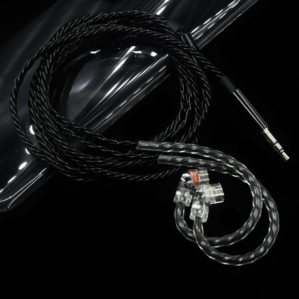 Butfast Iem Cable Headphones Cable Silver Plated Wire 3.5 MM 2Pin 0.78MM Earphone Cable for KZ ZA12 KZ ZAR KZ X HBB PR2 AS16