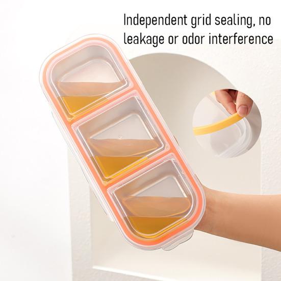 Stainless Steel Snack Container And Adults Box Leak-Proof 3-Compartment Reusable Lunch for Kids Crisper Box