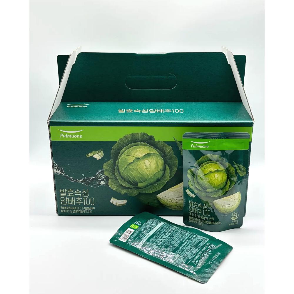 Pulmuone Health Juice Fermented Aged Cabbage 100g 80ml 30 pcs