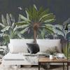 Photomural Animals Amidst Palm Trees And Plants Smooth Vinyl 368x280