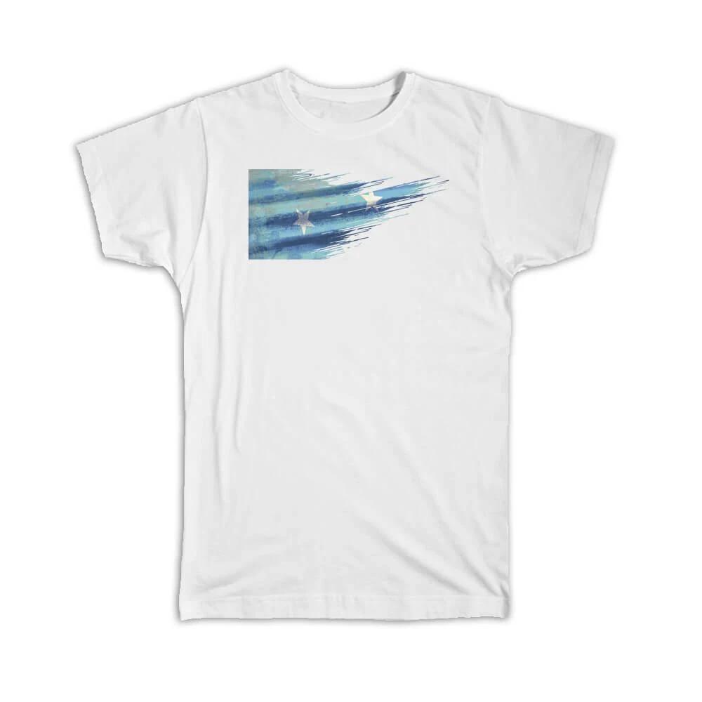 Gift T-Shirt : Federated States of Micronesia Flag Modern Country Expat S