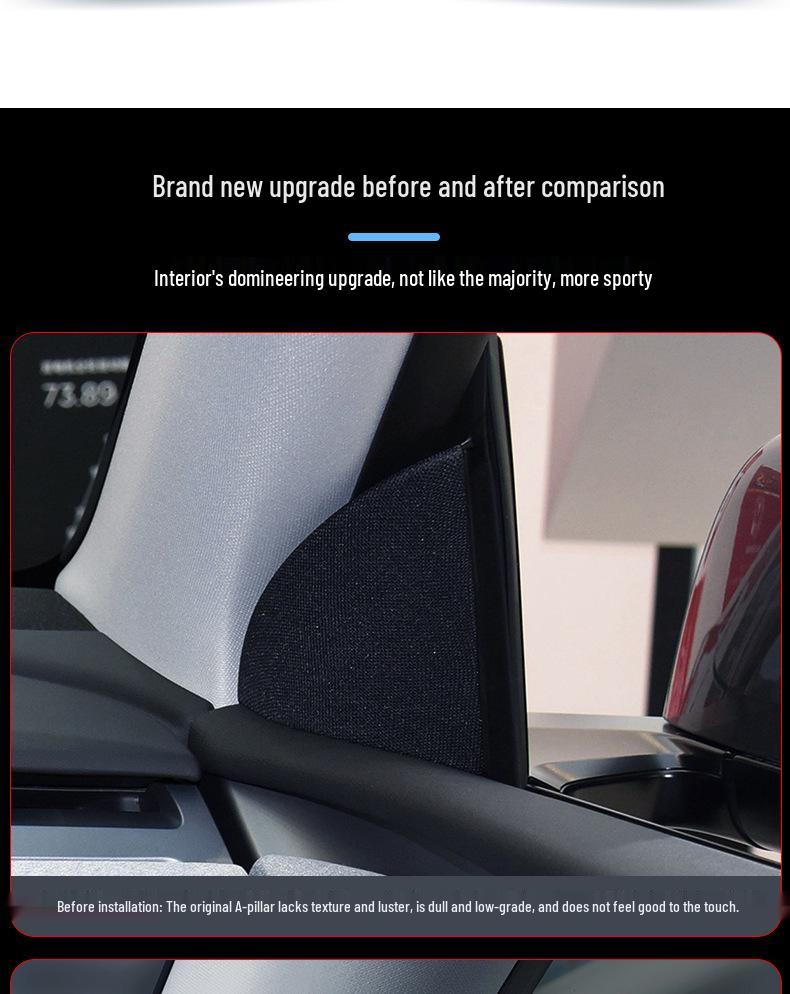 Compatible Ambient Light Rotating Tweeter Speaker for Tesla Model Y/3