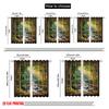 Set Of 2 Flat Printing Curtains Forest Scenic Polyester Without Electricity Festive Holiday Perfect All Season Curtain