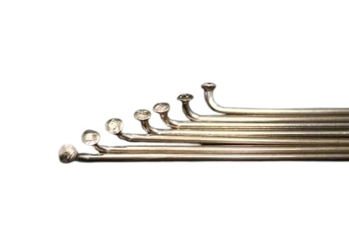 HOSHI SPOKES WS-ST Wing Star Stainless Steel Spokes, #14 x 287mm, 72 pieces, Gold with Brass Nipples (#14)