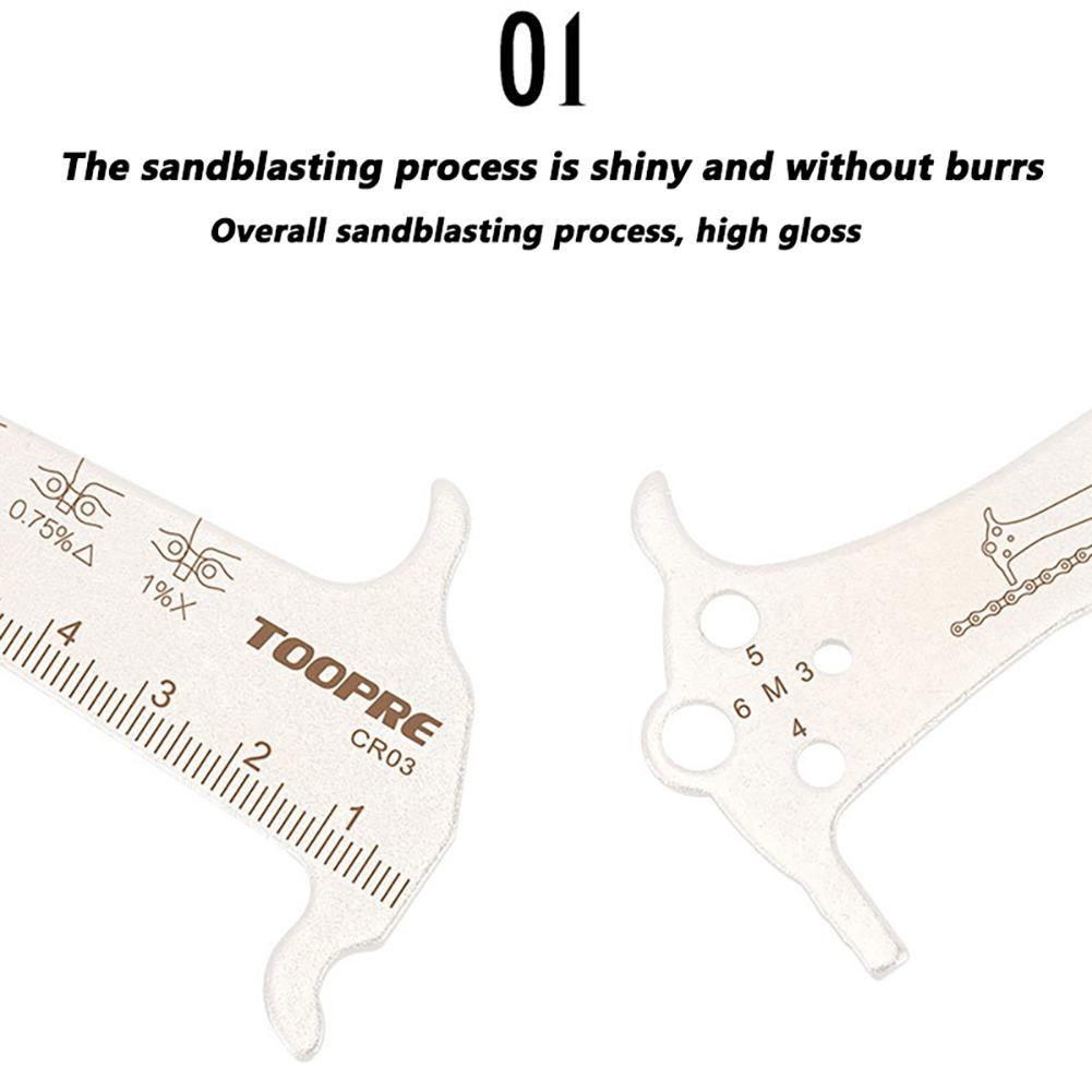 3-in-1 Bicycle Chains Gauge Portable Stainless Steel Bike Chain Wear Indicator Caliper Cycling Parts