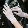 1 Pair  Sale Fishnet Mesh Glove  Women Lady Girl Glove Protection Lace Elegant Lady Style Gloves Black And White