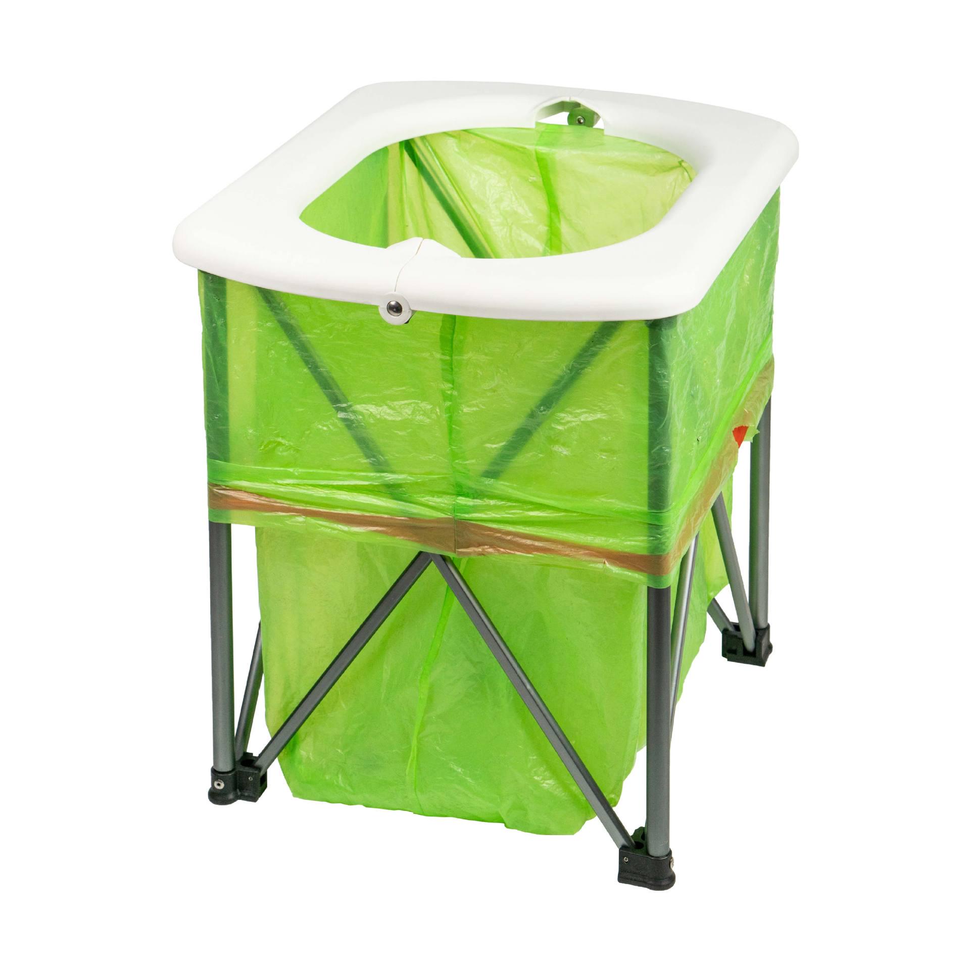 BRS-94 Portable Folding Outdoor Toilet & Vehicle-Mounted Trash Can