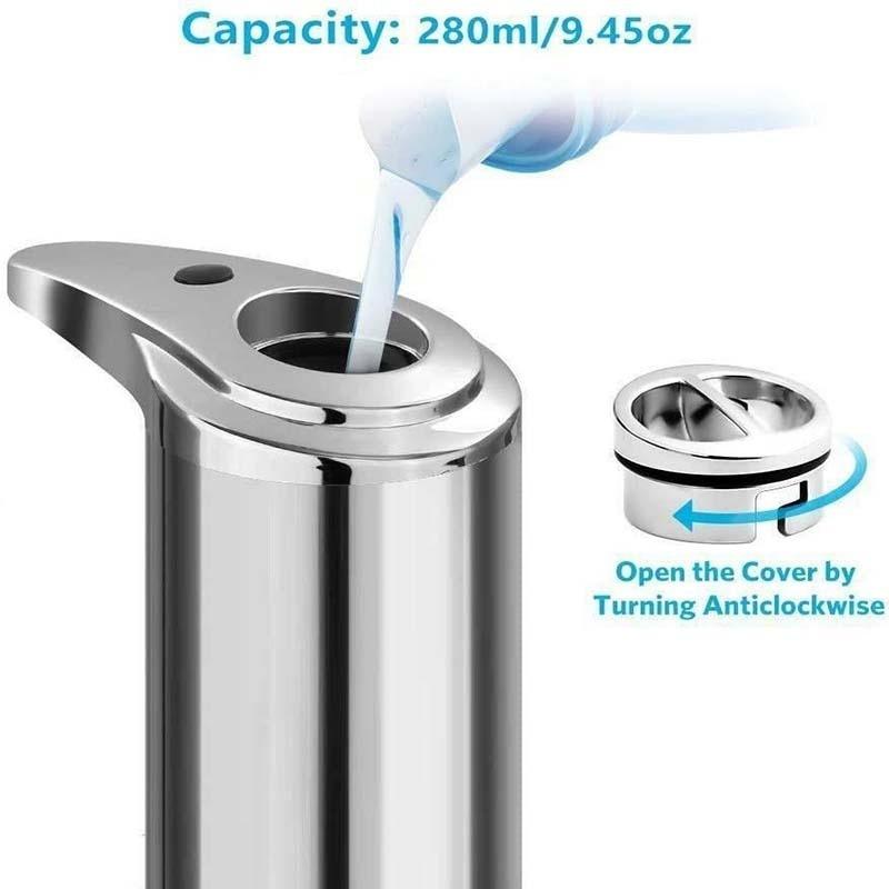 Stainless Steel Household Office  Handsfree Automatic IR Sensor Touchless Soap Liquid Dispenser