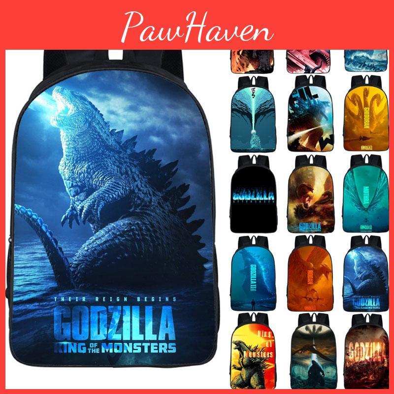 Durable 3d Godzilla King Of The Monsters Backpack Kids School Bag With Classic Appeal