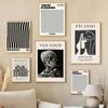 Gallery Wall Exhibition Prints Museum Poster Black White Yayoi Kusama Matisse Bauhaus Canvas Painting Retro Abstract Pictures