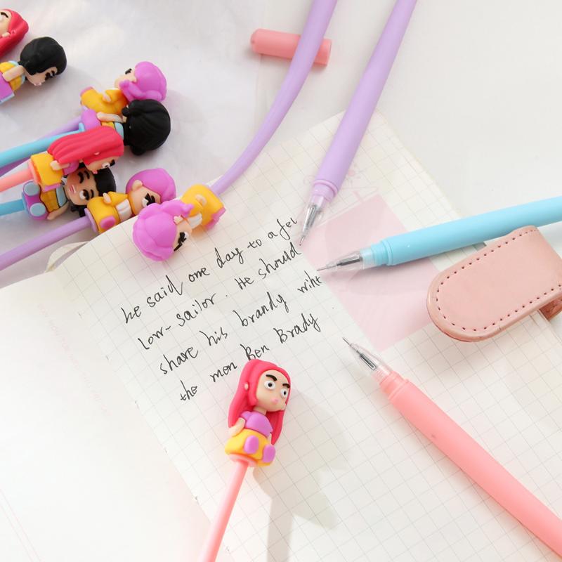 6/12 Stück Kpop Dämonenjäger Schwarzer Tintenstift Student Schreiben Zeichnen Gelstift Anime Figur Schreibwaren Schulsachen Weihnachtsgeschenke