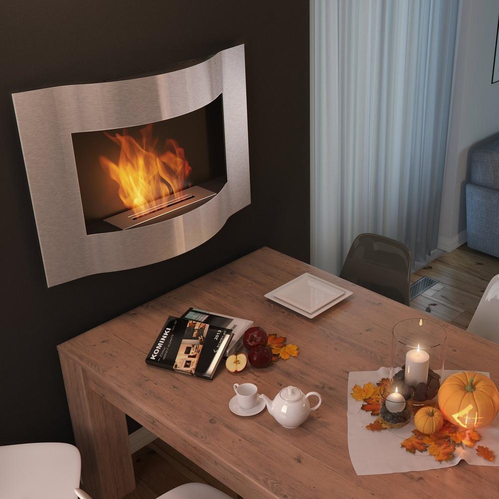 Chimenea de bioetanol de pared LIMA TÜV