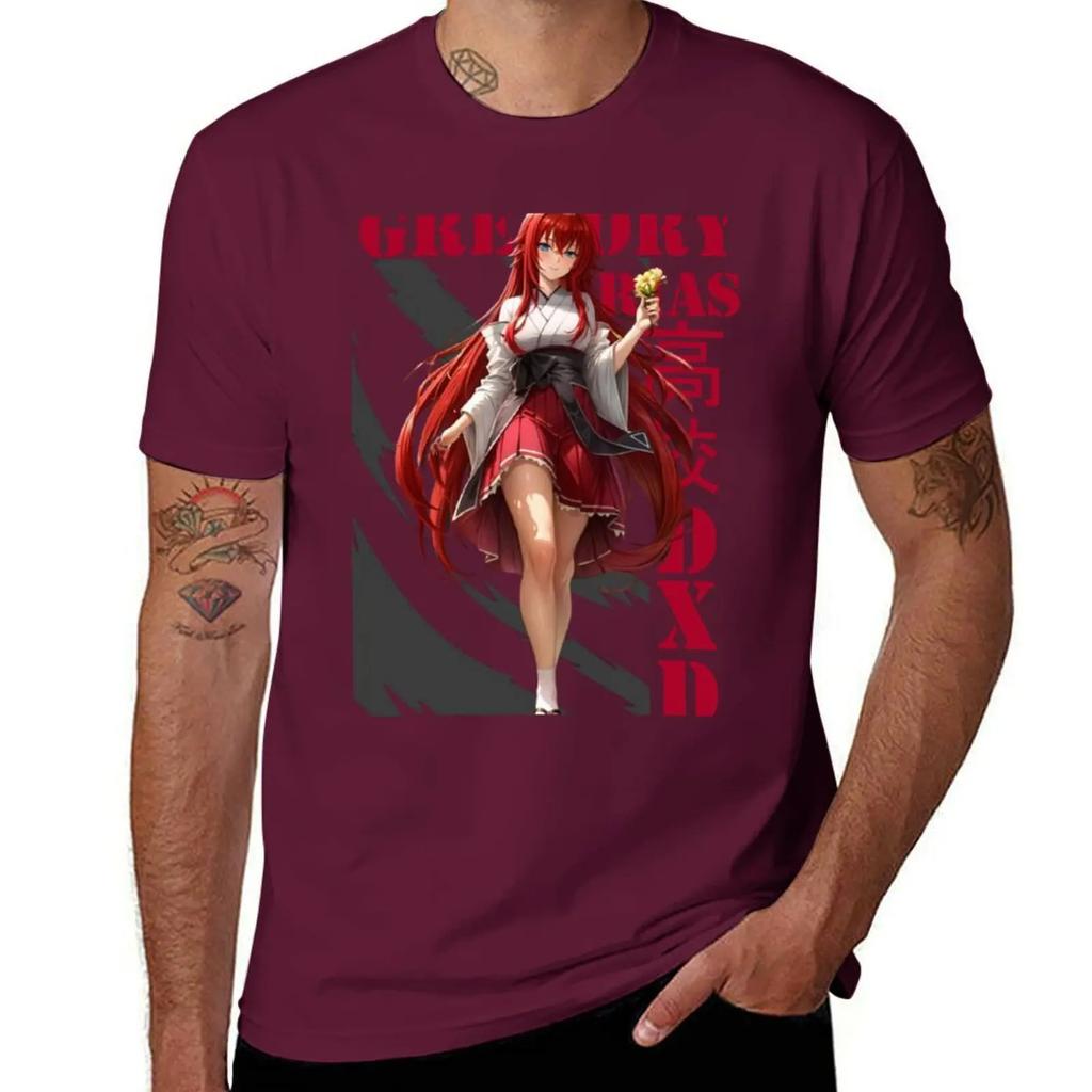 Rias Gremory T-Shirt shirts graphic tees summer clothes vintage t shirts oversized t shirt men
