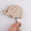 Hickory Wood Animal Hook Cute Design Wall-Mounted Hook Decoration Key Hanging Hook  Wardrobe