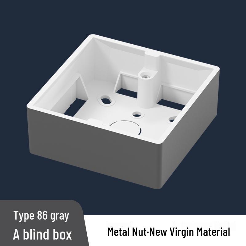 Universal PVC Type 86 Thickened Surface Mount Switch & Socket Junction Box, Double/Triple