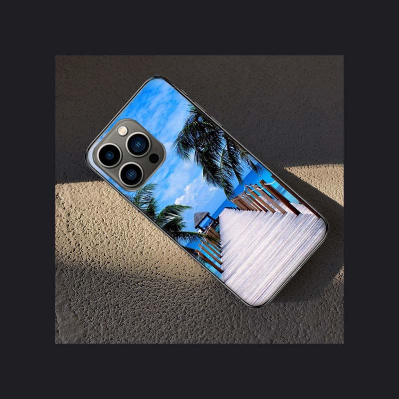 Sea Tropical Palm Trees Beach Phone Case For Apple Iphone 15 13 12 11 14 Pro Max Mini Cover SE 2020 X XS XR 8 7 6 6S Plus 5 5S S