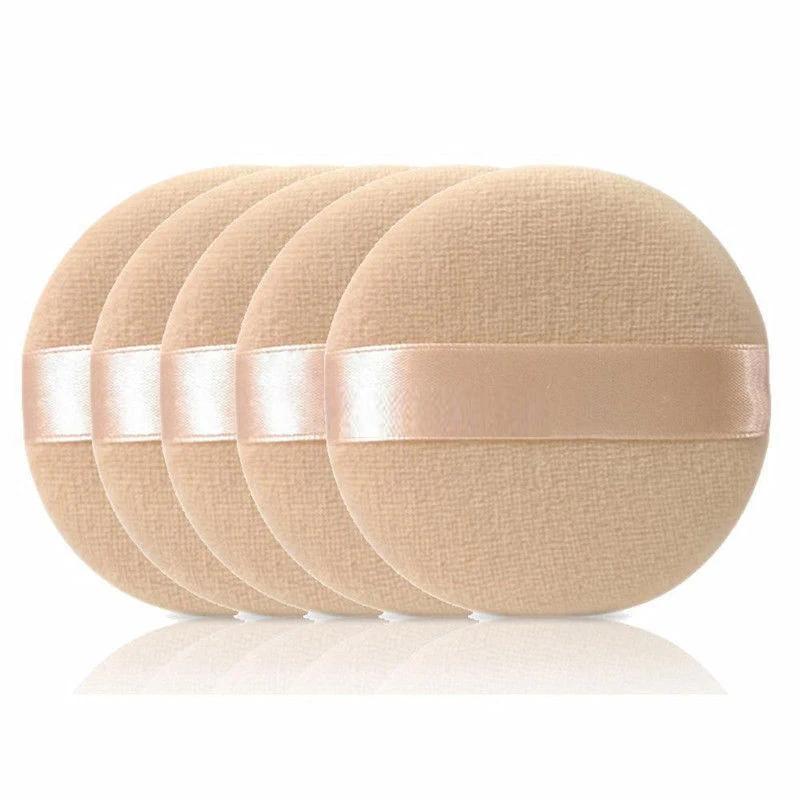 5/10Pcs Professional Round Shape Facial Powder Foundation Puff Portable Soft Cosmetic Puff Makeup Foundation Sponge Beauty Tool