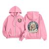 Kadın Rahat Harf Baskılı Kapüşonlu Uzun Kollu Sweatshirt Üst