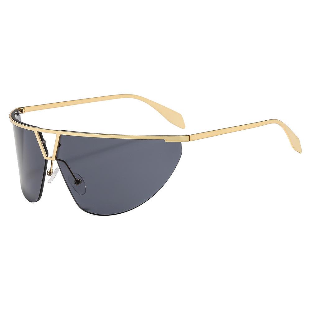 Fashion new exaggerated large frame sunglasses Spice girl personality versatile street shot Internet celebrity sunglasses glasses women