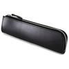 Nume leather pen case made Japan Himeji simple adult zipper (black)