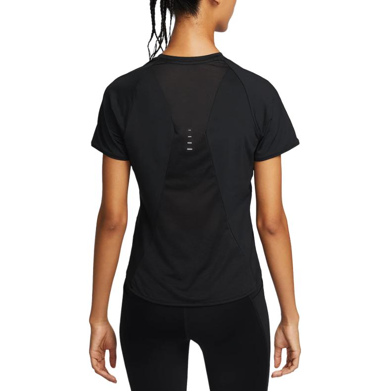 Nike Logo Round Neck Pullover Short Sleeve Breathable T-Shirt Women T-Shirt Black HM9699010