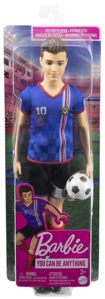 Barbie Soccer Doll Ken Colorful (Cropped Hair, #10 Uniform)