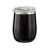 Stainless Steel Tumbler | Coffee Mug | Double Wall, Sweat-Proof Sipper with Lid for Hot & Cold Drinks | BIS-Approved | 300ml (Glossy Black Finish)