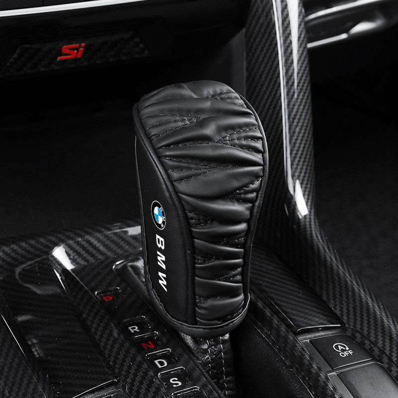 Car Shift Handle Cover Leather Non-slip Wear-resistant For BMW 1 3 5 7 Series X1 X3 X4 X5 F10 F15 F16 F20 F30 F18 F25 M3 M4 E34 Msjk68