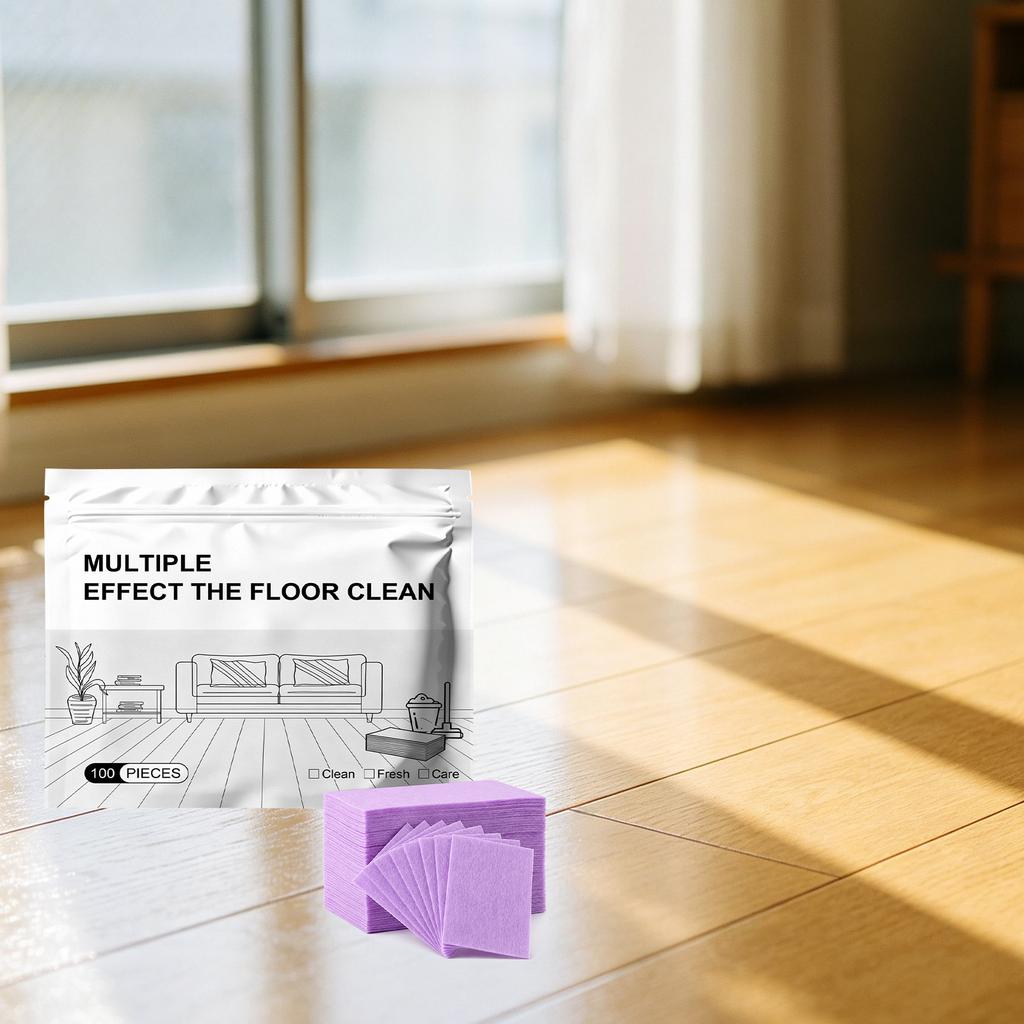 Multiple Effect Floor Cleaning Sheets 100 Pieces for Efficient Household Use Suitable for Various Floor Surfaces and Types