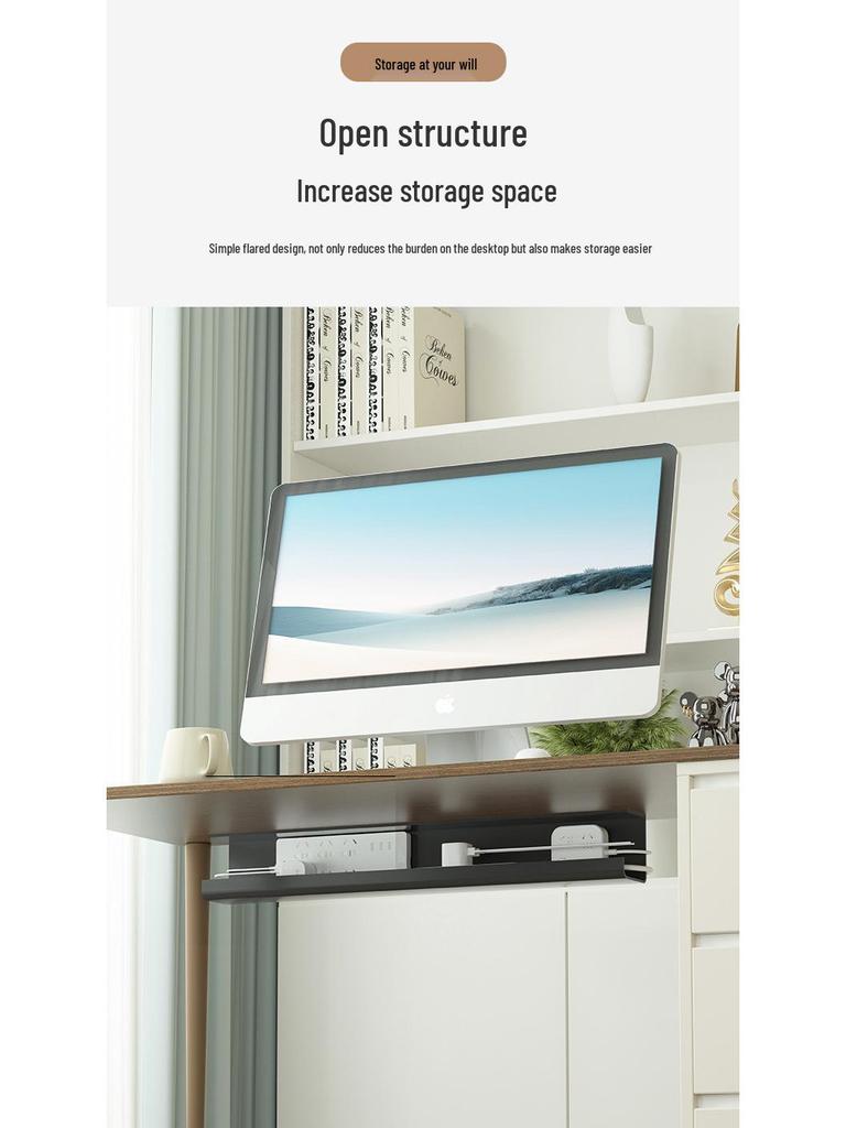 Under-Desk Cable Management Organizer Tray