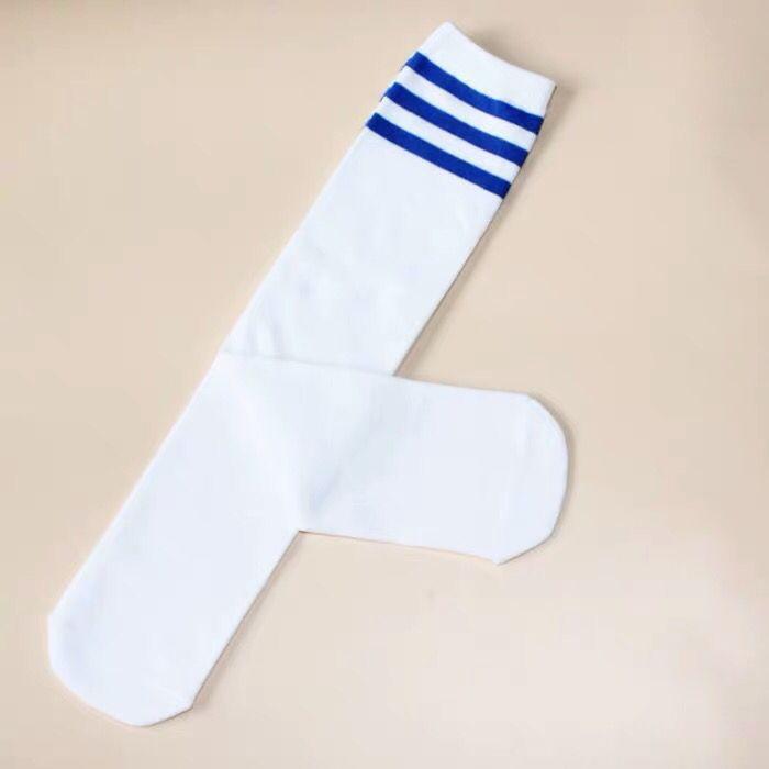 

Children S Mid-Tube Cheerleading Three-Striped Socks Without Heel Stripes Boys And Girls Games Class Team Football Socks Small size ( 40cm )