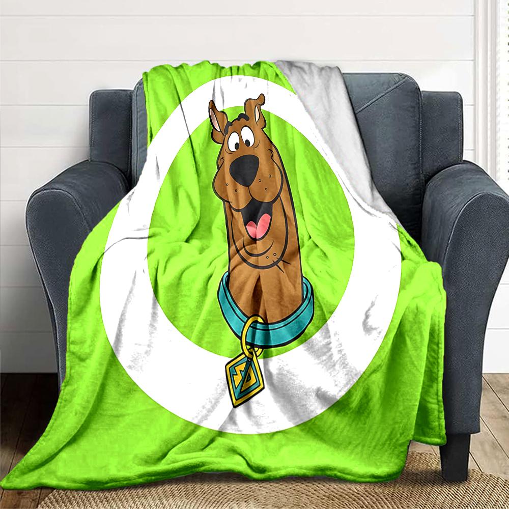 1Pc Scoobydoo Mystery Machine Blanket For Couch Bed Plush Cozy Fuzzy Blanket Super Soft Warm Blankets For Fall And Winter 0918155