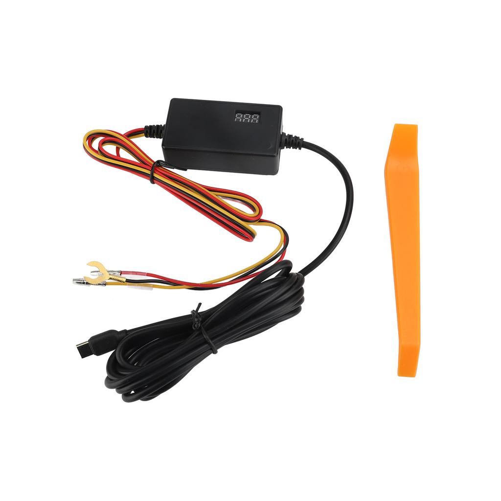 Dash Cam Hardwire Kit Digital Display Low Voltage Adjustable Time Lapse Recording 12V 24V To 5V 3A Hard Wire Kit for