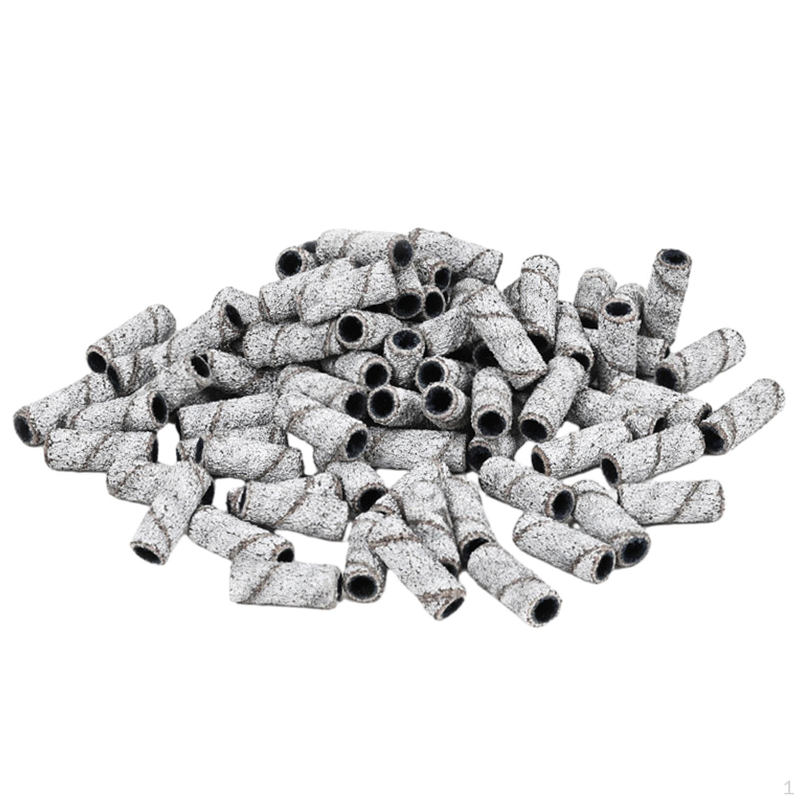50 Mini Nail Sanding Bands for Electric Manicure, 3.1mm Polishers Style D