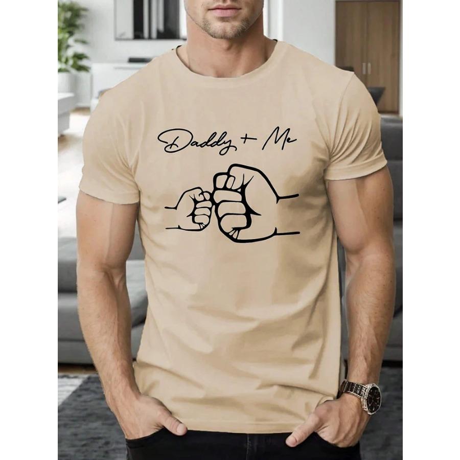 Sommer Urban Fashion Herren T-Shirt Täglich Casual Kurzarm Top Outdoor Street Komfort T-Shirt Buntes Dinosaurier-Print T-Shirt