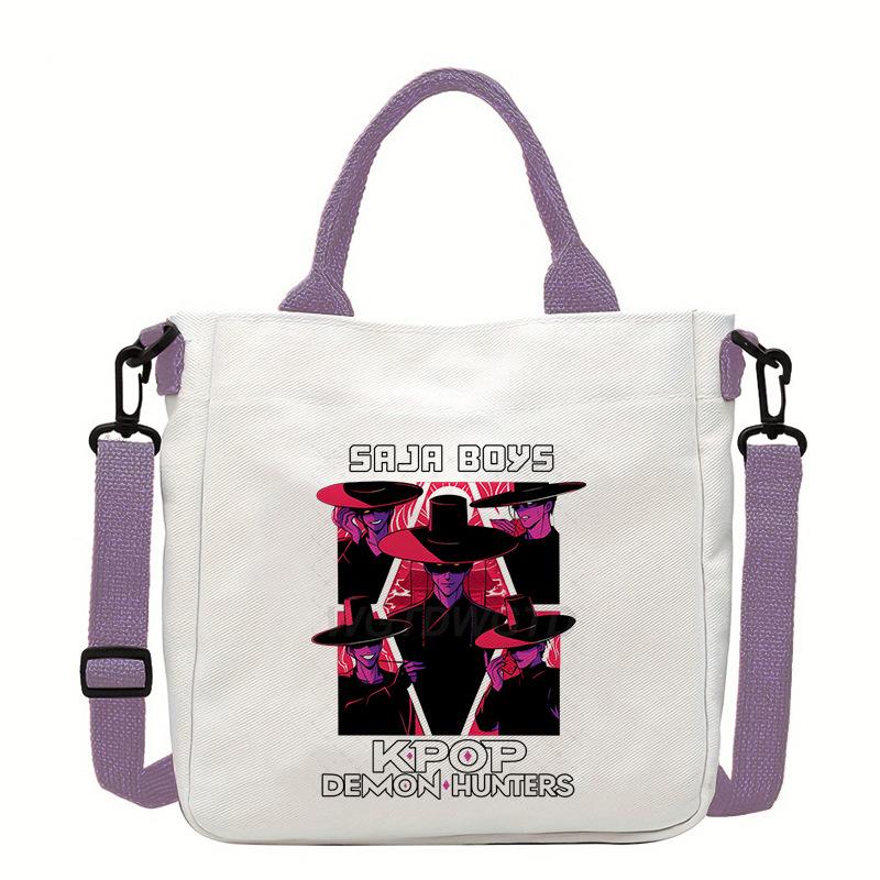 Witch Hunters Fashion Shoulder Bag Versatile Commuter Handbag Women's Large Capacity Canvas Handbag