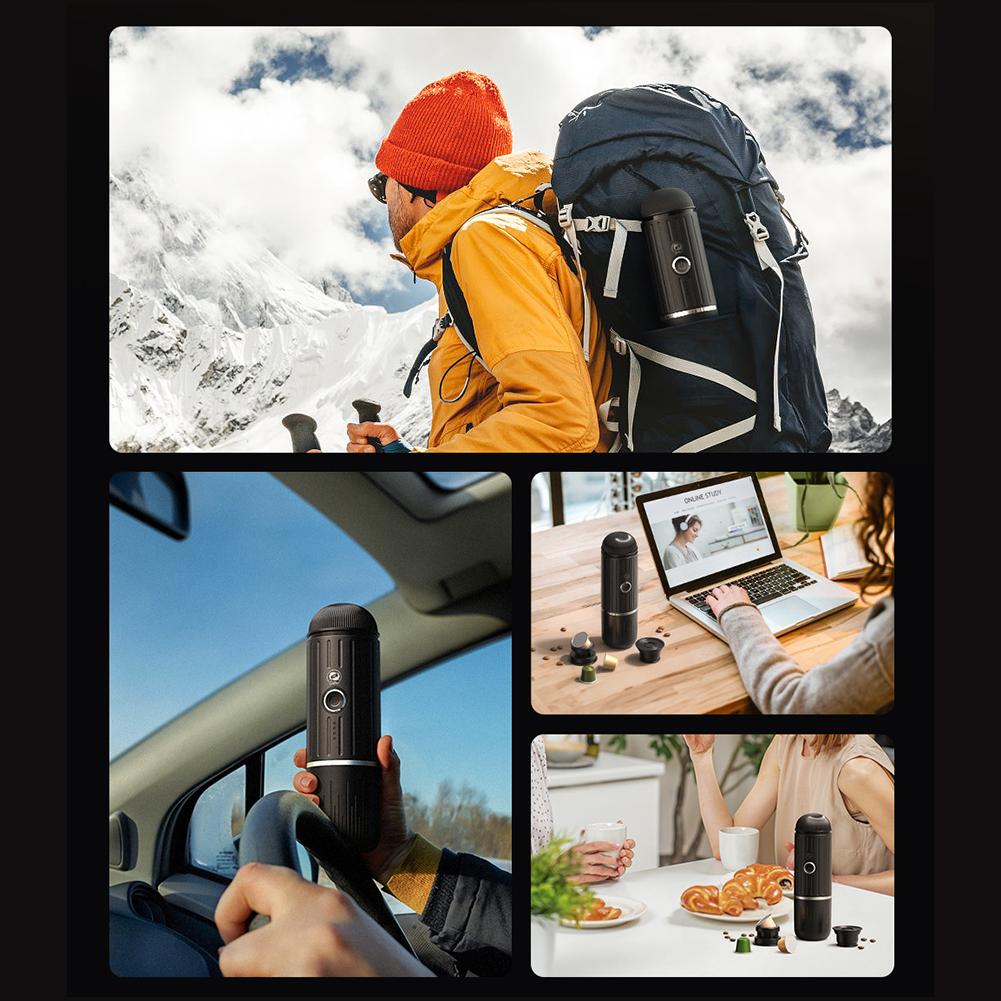 

90ML Travel Coffee Maker Fit for Nespresso Dolce Gust Capsule/Powder Electric Espresso Machine Electric Coffee Pot for Camping China Mainland