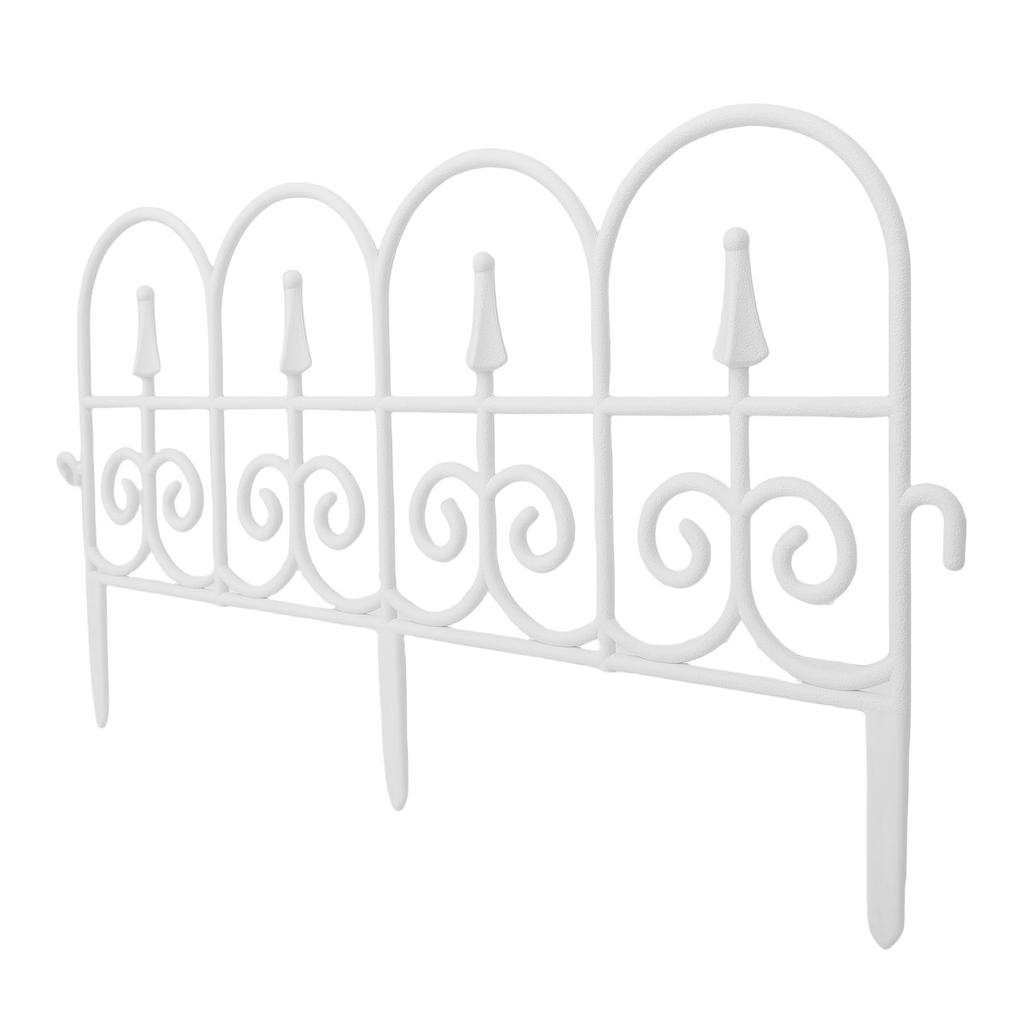 5 PIÈCES Panneaux de Bordure de Clôture de Jardin Décoratifs Antirouille Bordure de Paysage Clôture Ornementale pour Patio Extérieur Pelouse Fleur