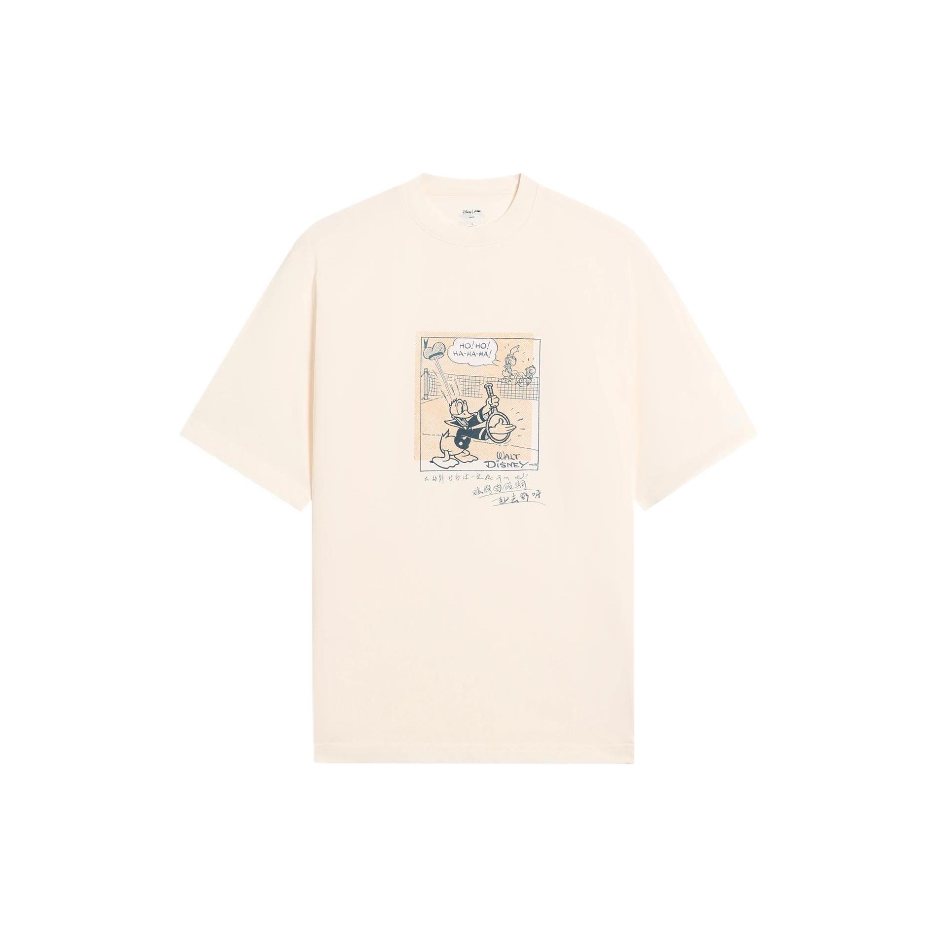 Li Ning x Disney T Shirt Men s Ecru AHSS255-1 XL
