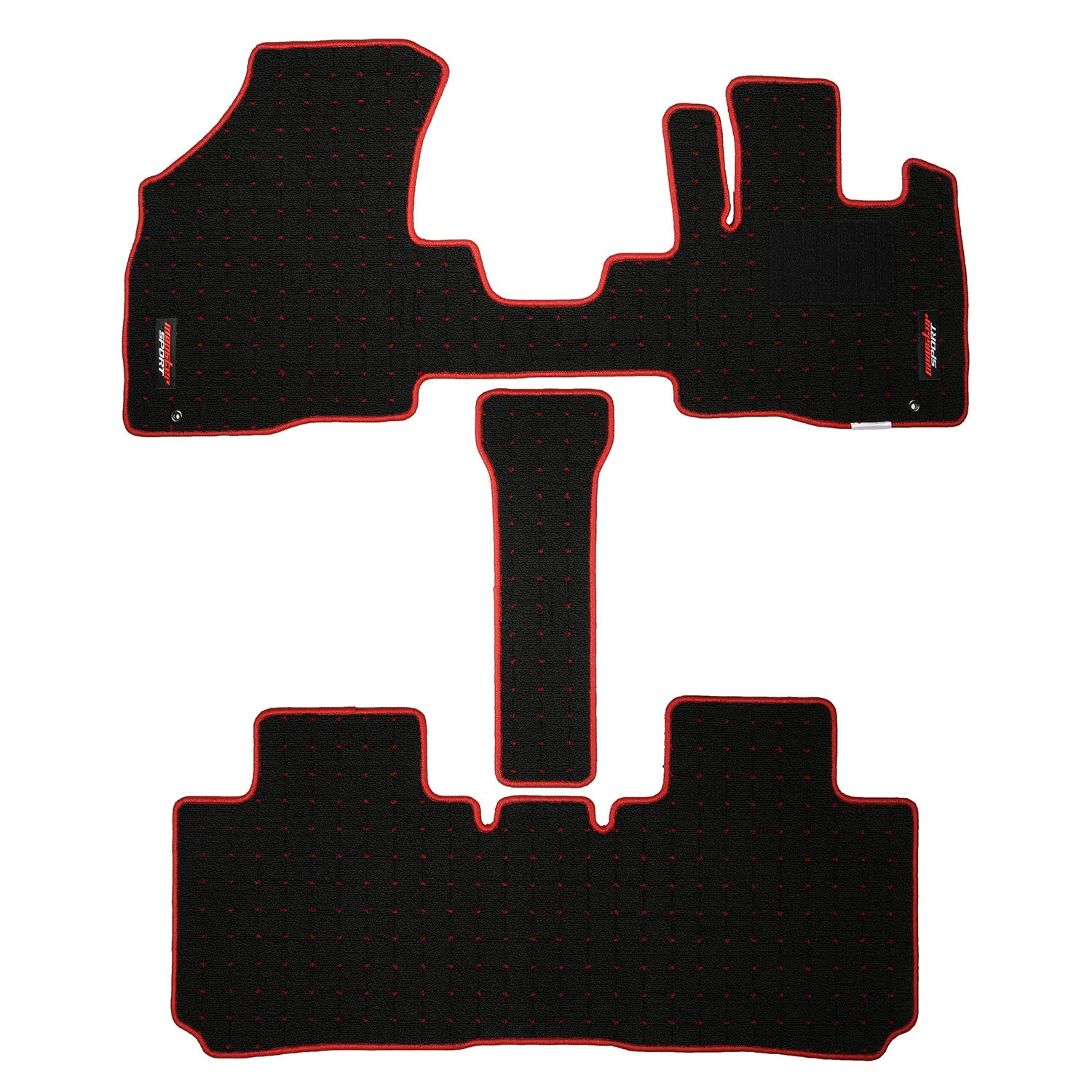 

MONSTER SPORT Floor Mats for Solio Solio Bandit 1 Made in Black x [MA37S / MA27S] / [MA37S], set, Japan, Anti-slip, Antibacterial, Deodorizing,