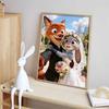 Diamond Painting 5D Judy  Nick Wedding Selfie Cartoon Movie Cross Stitch Embroidery Handmade Gift Home Decor