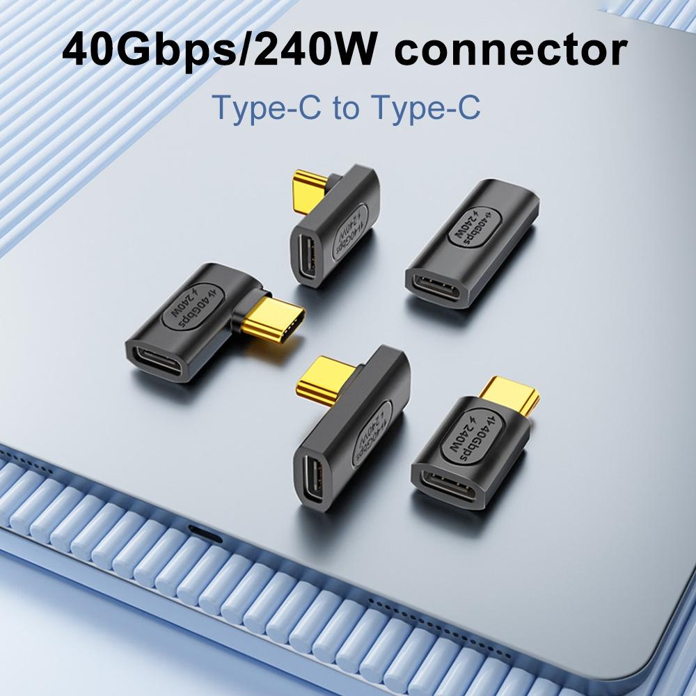 

40Gbps 240W Fast Charging Type-C Female to Female Straight Converter USB C Extender Adapter As Shown A