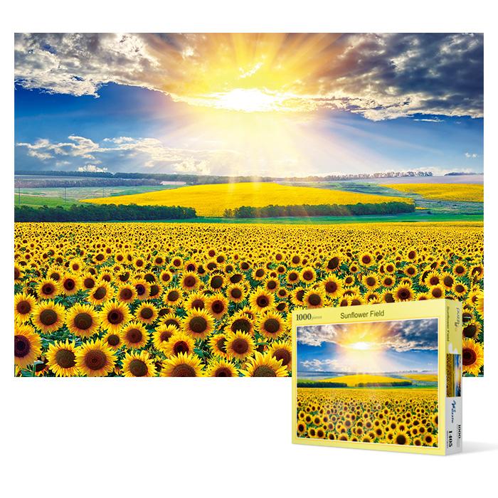 1000 Piece Jigsaw Puzzle - Field of Sunflowers of Glory