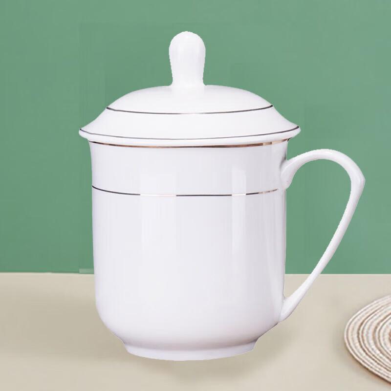 Ceramic Teacup Set with Lids (10-pack)
