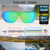 Polarization Men's Sunglasses Big Frame Sunglasses for Men Women Alloy Frame Stylish Glasses for Traveling Fishing Driving UV400 Protection