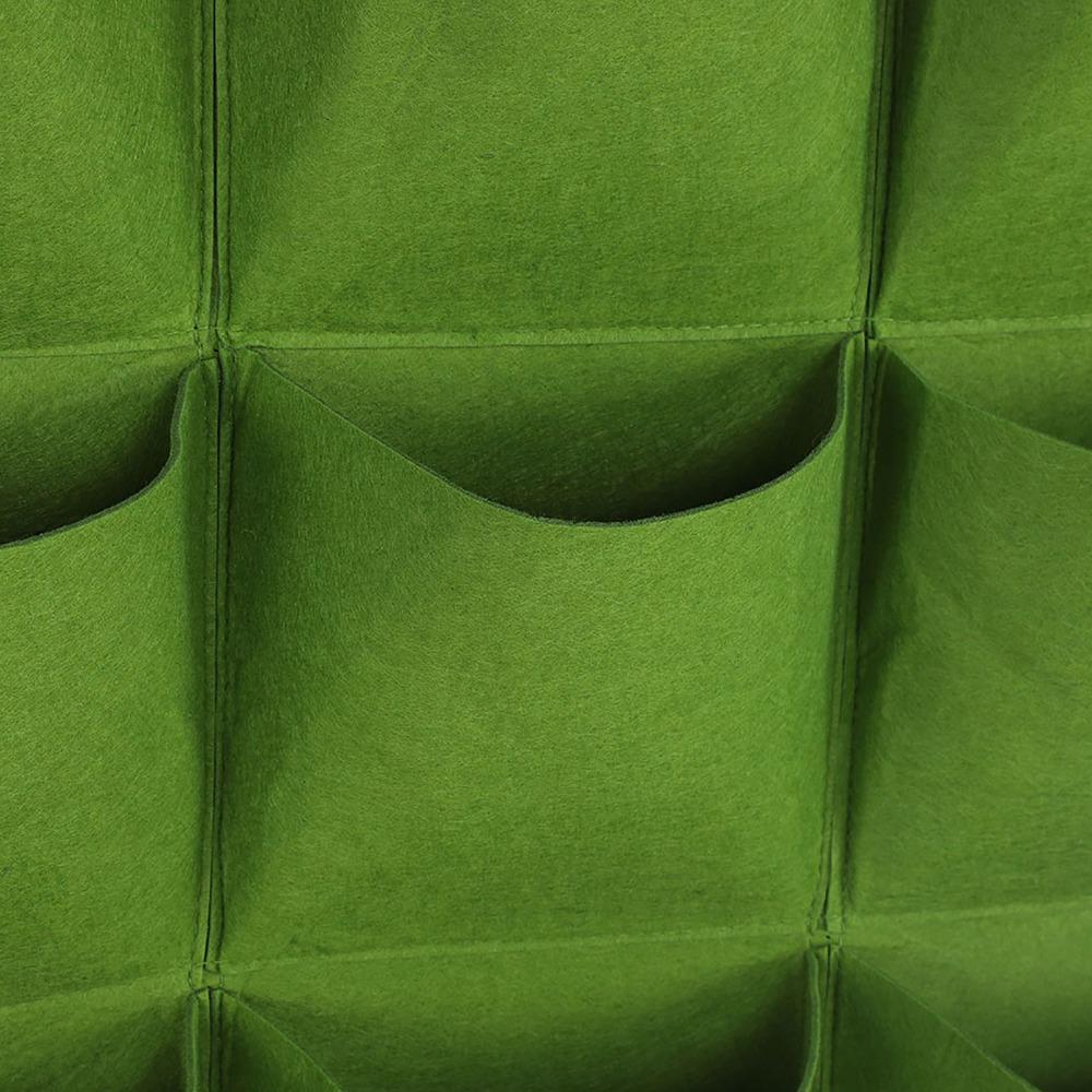 12 Pockets Hanging Wall Planter Bag Degradable Vertical Greening Planter  Outdoor Gardening