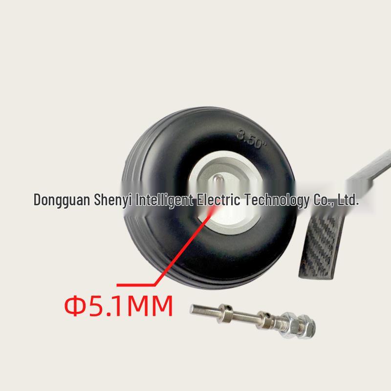 Fixed-Wing Model Aircraft Wheels: Aluminum Core PU with Carbon Fiber Gear
